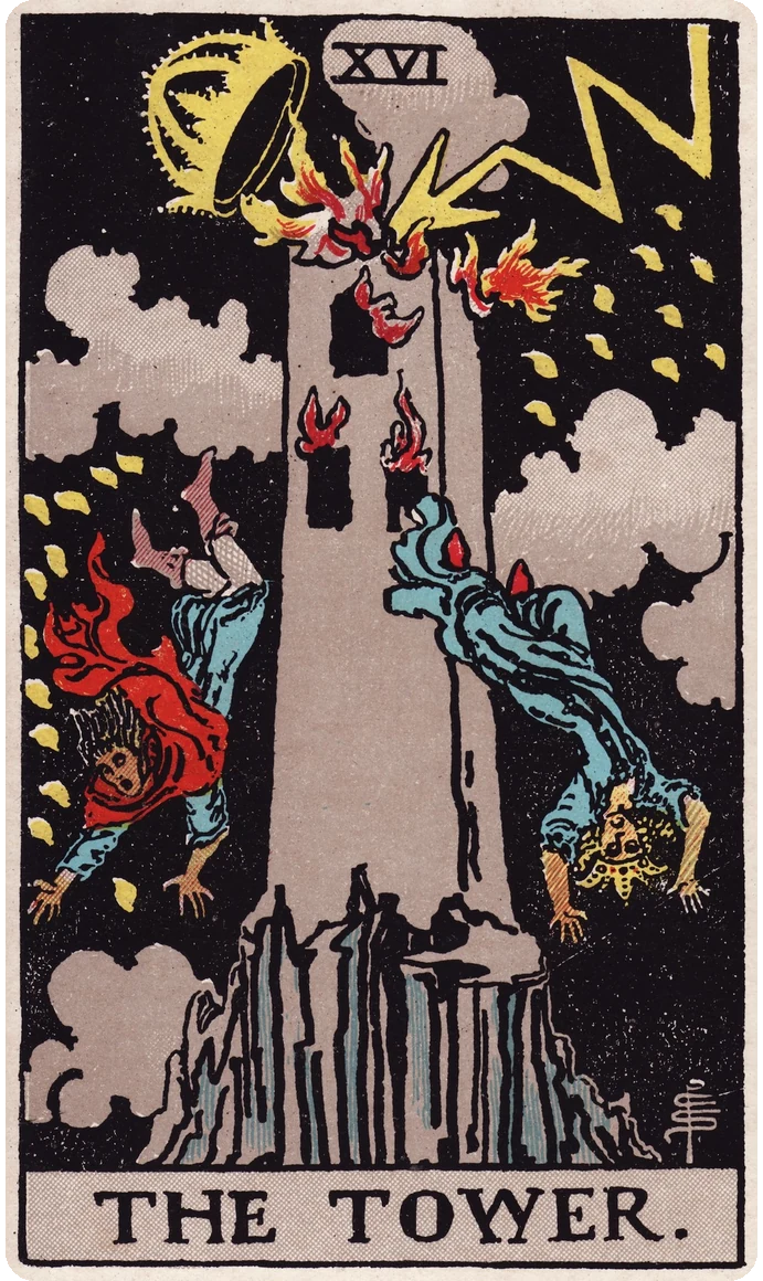 The Tower, sixteenth major arcana