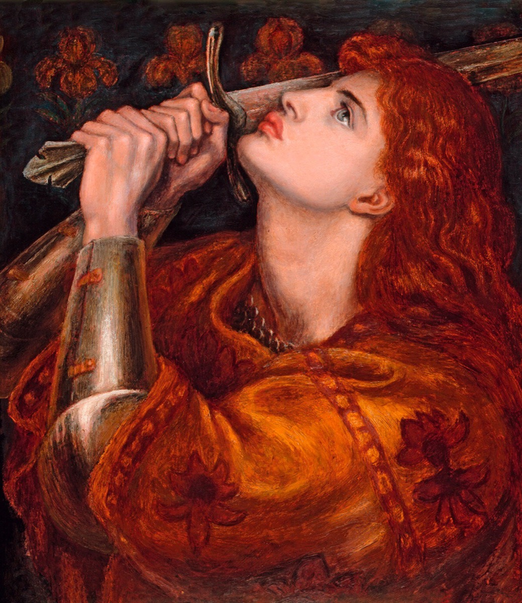 Rossetti's Joan of Arc kissing the sword of deliverance